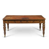 A GEORGE IV MAHOGANY LIBRARY TABLE - photo 1