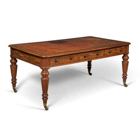 A GEORGE IV MAHOGANY LIBRARY TABLE - photo 3