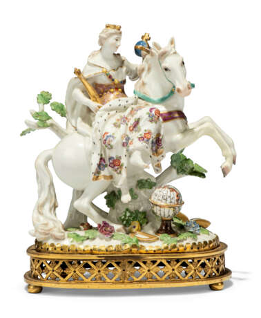 A SET OF FOUR ORMOLU-MOUNTED MEISSEN PORCELAIN FIGURES EMBLEMATIC OF THE CONTINENTS - photo 2