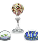 Cristallerie Baccarat. THREE CONTINENTAL GLASS WEIGHTS