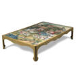 A CHINESE WALLPAPER PANEL MOUNTED AS A LOW TABLE - Prix ​​des enchères