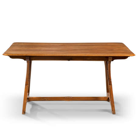 A REFORMED GOTHIC WALNUT CENTRE TABLE - photo 1