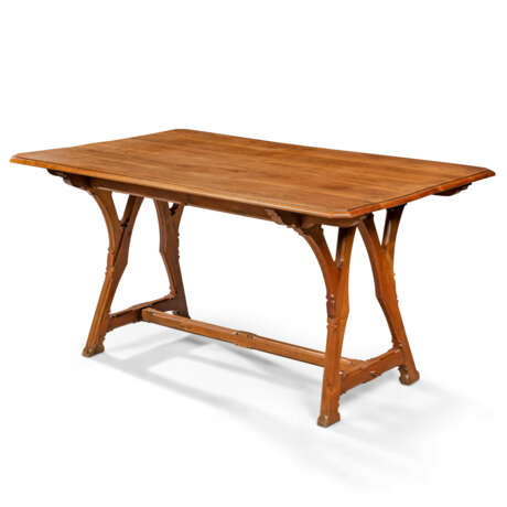 A REFORMED GOTHIC WALNUT CENTRE TABLE - photo 2