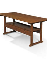 AN ENGLISH OAK CONVERTIBLE SETTLE TABLE