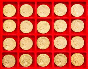 USA/GOLD - 20 x 5 Dollars Indian Head,