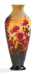 Außergewöhnlich große Vase mit orientalischem Mohn