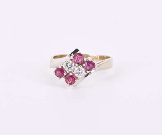 Ruby Diamond Ring - photo 1