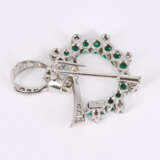 Emerald Diamond Brooch - photo 3