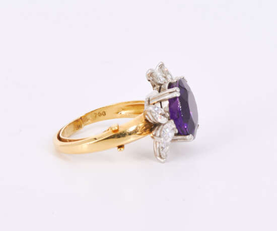 Amethyst Diamond Ring - фото 4