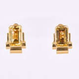 Citrine Ear Clips - фото 1