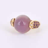 Amethyst Diamond Ring - фото 1