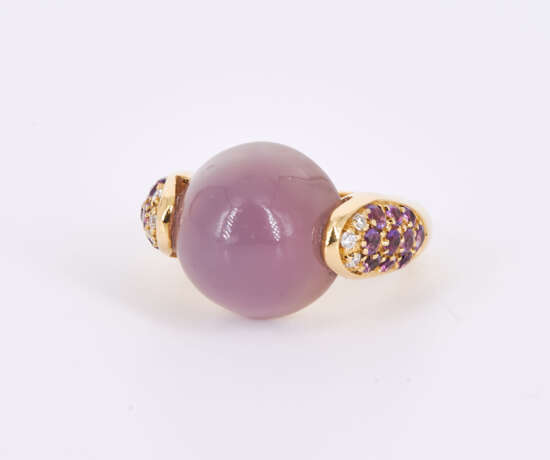 Amethyst Diamond Ring - photo 1