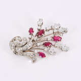 Ruby Diamond Brooch - photo 1