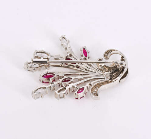 Ruby Diamond Brooch - photo 3