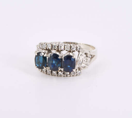 Sapphire Diamond Ring - Foto 1