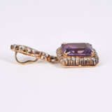 Amethyst Diamond Pendant - Foto 2