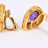 Amethyst Diamond Set: Ring, Earclips and Necklace - Foto 8