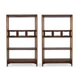 A PAIR OF IMPORTANT AND EXTREMELY RARE HUANGHUALI BOOKSHELVES, JIAGE - фото 1