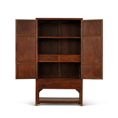 A HUANGHUALI SQUARE-CORNER RECTANGULAR CABINET AND STAND - photo 2
