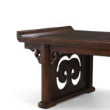 A HUANGHUALI RECESSED TRESTLE-LEG TABLE STAND - photo 2