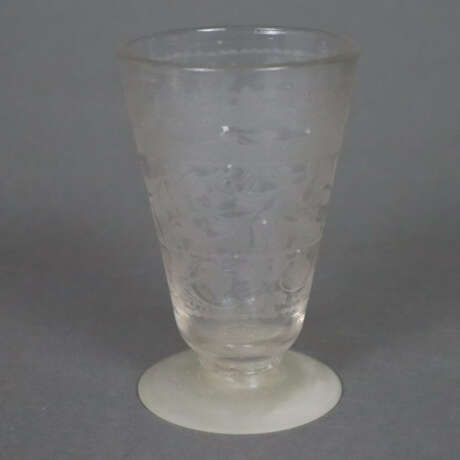 Vier Gläser - 19. Jh./um 1900, farbloses Glas, - фото 4