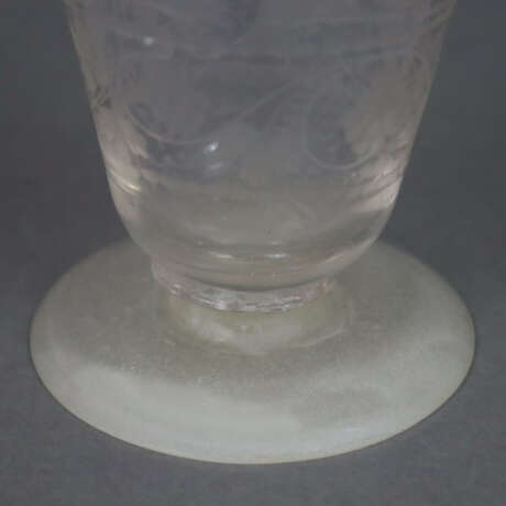 Vier Gläser - 19. Jh./um 1900, farbloses Glas, - фото 6
