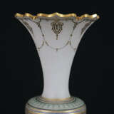 Vase - Böhmen, Ende 19. Jh./um 1900, opakweißes - Foto 3