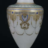Vase - Böhmen, Ende 19. Jh./um 1900, opakweißes - Foto 4
