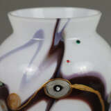 Glasvase mit Klimt-Motiven - nach unten konisch - Foto 12