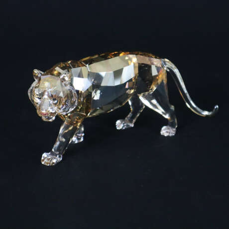 Drei Swarovski Figuren - Tigerin mit zwei Tiger - photo 8