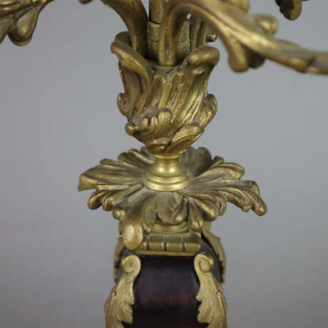 Ein Paar Kaminleuchter - um 1900, Bronzelegieru - Foto 4