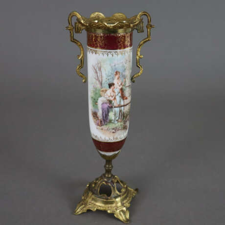 Zwei Ziervasen - um 1900, Porzellan/Keramik mit - фото 6