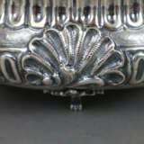 Deckelterrine - 800er Silber, godronierte runde - фото 5