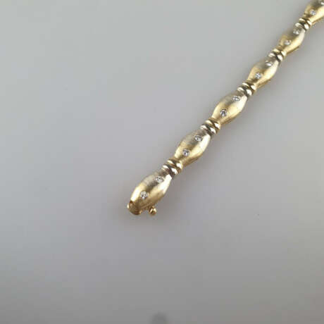 Bicolor-Diamantarmband - Gelb-/Weißgold 585/000 - Foto 2