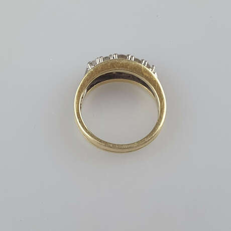 Diamantring - Gelbgold 585/000 (14 K), gestempe - photo 5