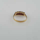 Granatring - Gelbgold 750/000 (18 K), gestempel - photo 4