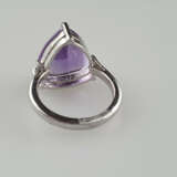 Amethystring - 925er Silber, Ringkopf besetzt m - photo 6