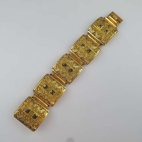 Sehr schweres Vintage Armband - goldfarbenes Me - фото 1
