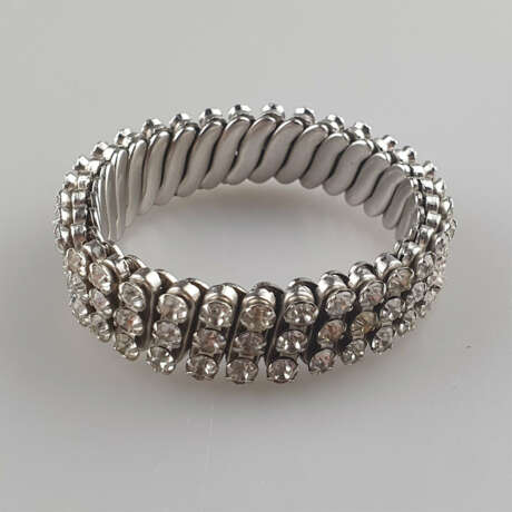 Glitzerndes Vintage-Scherenarmband - silberfarb - photo 1