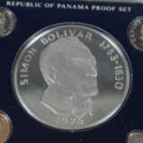 Münzset Republik of Panama 1975 - 925er Silber, - фото 2