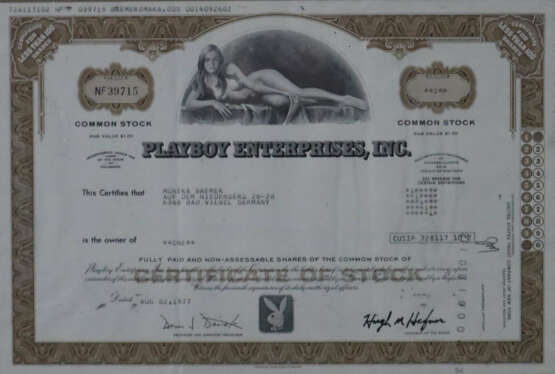 Wertpapier - Playboy Enterprises, Inc. No. NF 3 - фото 1