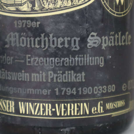Weinkonvolut - 2 Flaschen, 1976 Mayschosser Mön - Foto 6