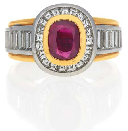 Rubin-Diamant-Ring - Foto 1