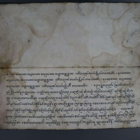 Handgeschriebenes Faltbuch / Buddhistisches Tex - Foto 4