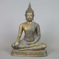 Buddha Maravijaya - Thailand, Bronzelegierung,