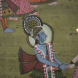 Pichhwai mit fein gemalter Darstellung des Rasa - фото 2