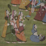 Pichhwai mit fein gemalter Darstellung des Rasa - фото 10