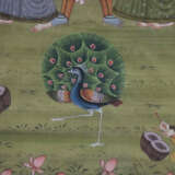 Pichhwai mit fein gemalter Darstellung des Rasa - фото 11