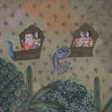 Pichhwai mit fein gemalter Darstellung des Rasa - фото 12