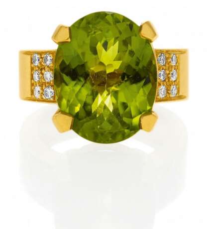 Peridot-Diamant-Ring - photo 1